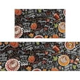 thumbnail image 1 of Fall Thanksgiving Pumpkin Kitchen Rugs Set of 2,Pumpkin Spice Coffee Farmhouse Floor Mats and Rugs Non Skid Washable for Autumn Kitchen Home Decor (17"x47"+17"x30"), 1 of 7