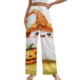 thumbnail image 1 of Fall Thanksgiving Pumpkin Pajama Pants Comfortable Elastic Waist Pajamas Fashion Sleepwear Bottoms Plus Size Homewear, 1 of 6