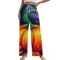 thumbnail image 1 of Fall Thanksgiving Pumpkin Pajamas For Women Loose Retro Night Pajama Pants Comfortable Sleepwear Bottoms Homewear, 1 of 6