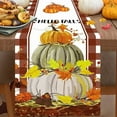 thumbnail image 1 of Fall Thanksgiving Table Runner ,Autumn Holiday Rust Orange Table Runners 72 inches Long,Harvest Decorations Farmhouse Home Kitchen Dining Party Decor (Orange), 1 of 5