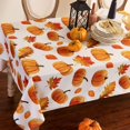 thumbnail image 1 of Fall Thanksgiving Tablecloth,Autumns Pumpkin Maple Leaf Country Table Cloth,Waterproof Resistant Durable Square Table Cover (60 X 60 INCH), 1 of 1