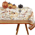 thumbnail image 1 of Fall Thanksgiving Tablecloth, Brown Paisley Pumpkin Rectangle Table Cloths 60 x 102 for Fall Harvest Festival Decorations, Perfect for Home Kitchen Dinner Party Holiday Picnic Table Cover, 1 of 6