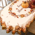 thumbnail image 1 of Fall Thanksgiving Tablecloth for Round,Oval,Rectangle Tables,Waterproof Fall Table Cloths for Dining Room Indoor Outdoor Table Cover - 54x72 Inch, 1 of 6