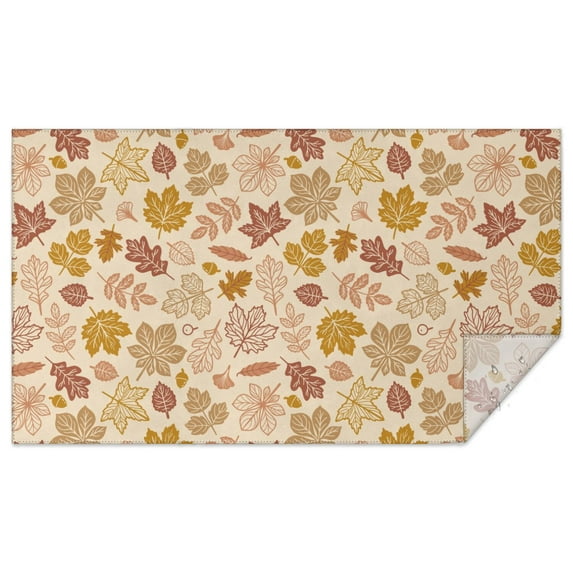 Fall Theme Tablecloth 60x102 Inch, Washable Polyester Rectangular Table Cover for Autumn Thanksgiving Party, Picnic, Indoor & Outdoor Dining Decor.