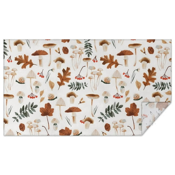 Fall Theme Tablecloth 60x102 Inch, Washable Polyester Rectangular Table Cover for Autumn Thanksgiving Party, Picnic, Indoor & Outdoor Dining Decor.