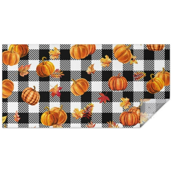 Fall Theme Tablecloth 60x120 Inch, Washable Polyester Rectangular Table Cover for Autumn Thanksgiving Party, Picnic, Indoor & Outdoor Dining Decor.