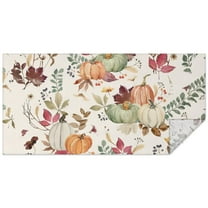 Fall Theme Tablecloth 60x120 Inch, Washable Polyester Rectangular Table Cover for Autumn Thanksgiving Party, Picnic, Indoor & Outdoor Dining Decor.