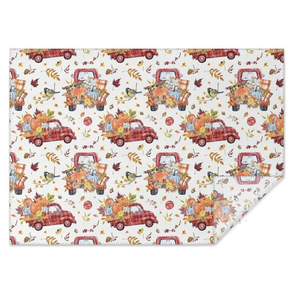 Fall Theme Tablecloth 60x84 Inch, Washable Polyester Rectangular Table Cover for Autumn Thanksgiving Party, Picnic, Indoor & Outdoor Dining Decor.