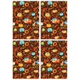 thumbnail image 1 of Fall-Themed Decorative Kitchen Towels Set of 4, Maple Pumpkin Design, Absorbent Soft Tea Towels for Home, 1 of 3