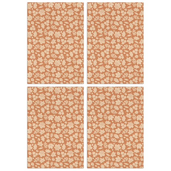 Fall-Themed Decorative Kitchen Towels Set of 4, Maple Pumpkin Design, Absorbent Soft Tea Towels for Home