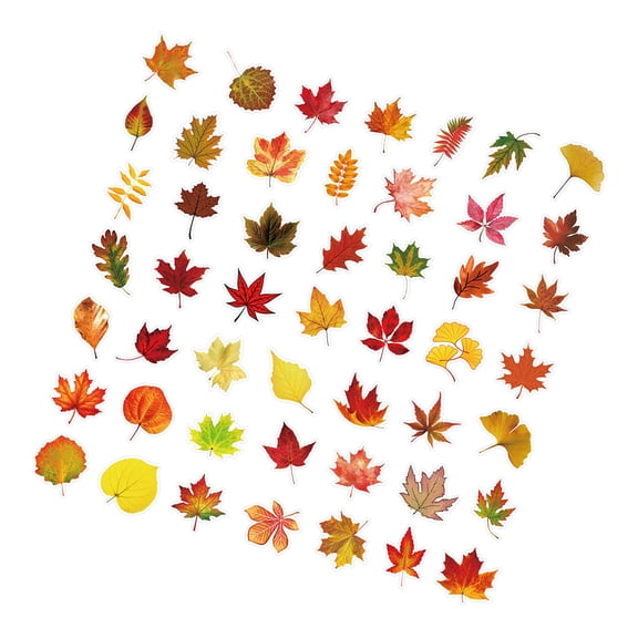 Fall Themed Tree Stickers 50 Sheets Safe Removable Decals For Kids Room Crafts Waterproof Stickers