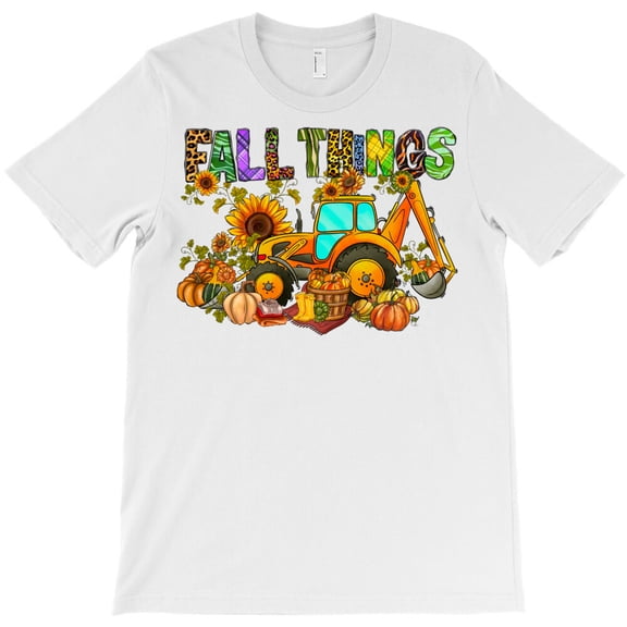 Fall Things, Simple Bold Autumn Seasonal Graphic Design For G6910 Unisex T-Shirt, Up to Size 5XL
