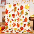 thumbnail image 1 of Fall Throw Blanket Colorful Maple Leaves Soft Cozy Flannel Blanket Watercolor Autumn Leaves Fuzzy Blanket for Thanksgiving Home Bed Sofa Couch Chair, 50 x 60in, 1 of 6