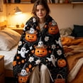 thumbnail image 1 of Halloween Throw Blanket, 78.74 x 59 in Throw Blanket Gentle Fleece Fall Blanket Cozy Warm Cute Halloween Ghost Blanket, Ultra-Soft Blankets and Throws for Couch Sofa Bed, 1 of 5