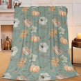 thumbnail image 1 of Fall Throw Blanket Fall Decor Blanket Autumn Pumpkin Leaves Farmhouse Truck Flannel Fleece Throw Blanket for Couch Super Warm Cozy Plush Lightweight Seasonal Bedding Blanket for Kids Adults 40"x50", 1 of 6