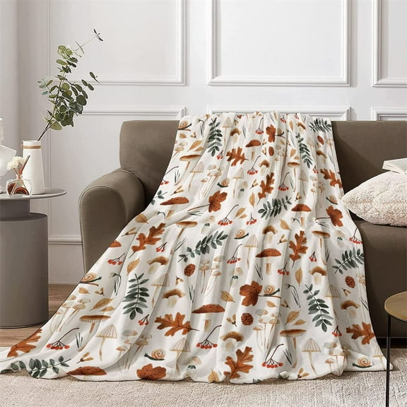 Fall Throw Blanket Fall Gifts for Women Autumn Blanket Autumn Gifts Leaf Blanket Presents for Women Men Girl Boy Fall Leaves Soft Warm Blanket for Couch Sofa Fall Theme Decor Throw Blanket 50” X 60"