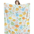 thumbnail image 1 of Fall Throw Blanket Pumpkin Fleece Flannel Blanket Thanksgiving Gifts Soft Cozy Plush Blankets for Couch Bed Sofa Fall Decor 60"X50", 1 of 7