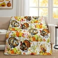 thumbnail image 1 of Fall Throw Blanket Thanksgiving Throw Blankets and Throws Fall Pumpkin Blanket Super Soft Cozy and Plush for Couch and Chair(50" x 60"), 1 of 6