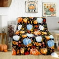 thumbnail image 1 of Fall Throw Blanket Thanksgiving Throw Blankets and Throws Fall Pumpkin Blanket Super Soft Cozy and Plush for Couch and Chair(50" x 60"), 1 of 6