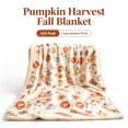 thumbnail image 1 of Fall Throw Blanket Watercolor Pumpkin Maple Leaf Extra Thick & Soft Flannel for Sofa Bed Farmhouse Thanksgiving Halloween Fall Decorations by MPOISVA, 1 of 4