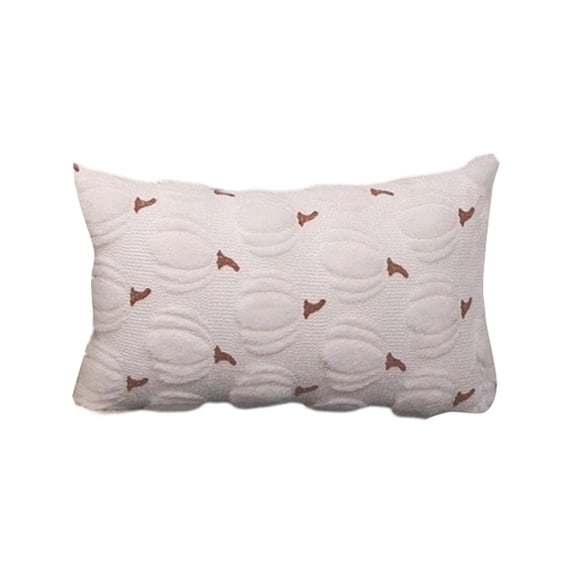 Fall Throw Pillow Covers - 12x20 Pumpkin Pillow Covers, Lumbar Soft Plush Halloween Throw Pillow Covers, Cozy Autumn Thanksgiving Decor Cushion Cover for Couch (1 Pack, White)