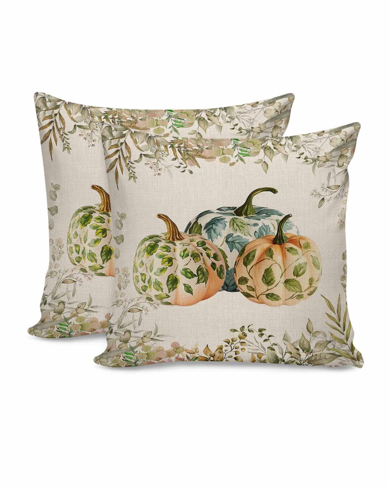 Dunelm Pumpkin Embroidered Cushion