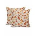 thumbnail image 1 of Fall Throw Pillow Covers&nbsp;20x20 Inch Set of 2 Maple Leaves Decorative Pillow Covers Leaf Branch Retro Cushion Cover Pillowcase for Sofa Couch Bed Home Decor, 1 of 9