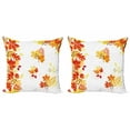 thumbnail image 1 of Ambesonne Fall Throw Pillow Cover 2 Pack, Tree Leaves and Berries, 16", Multicolor, 1 of 2