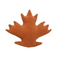 thumbnail image 1 of Fall Throw Pillows Maple Leaf Shaped Pillows 3D Leaves Decorative Soft Plush Pillow Cushion for Home Bedroom Thanksgiving Party Living Room (Brown), 1 of 6