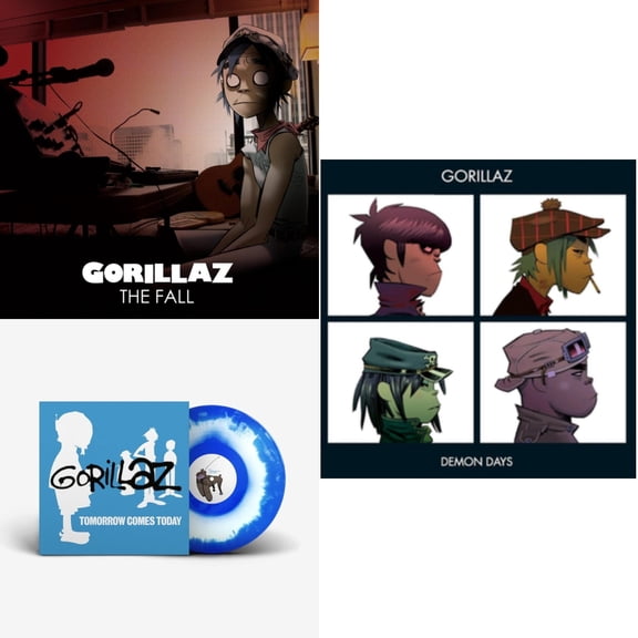 Fall & Tomorrow Comes Today Ep (White & Blue Color In Color LP Vinyl) & Demon Days (2LP)