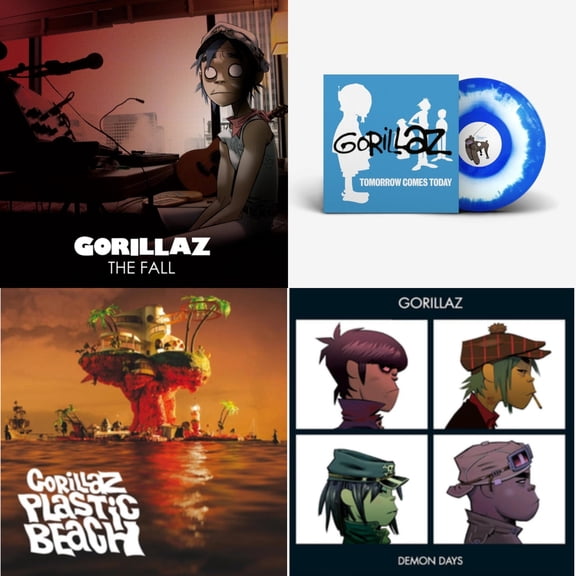 Fall & Tomorrow Comes Today Ep (White & Blue Color In Color LP Vinyl) & Plastic Beach & Demon Days (2LP)