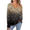 Fall Tops for Women Floral Print Shirts Long Sleeve V Neck Tunic Tops
