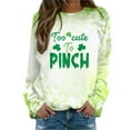 Fall Tops for Women 2024 Holiday Round Neck Long Sleeve All Print Four