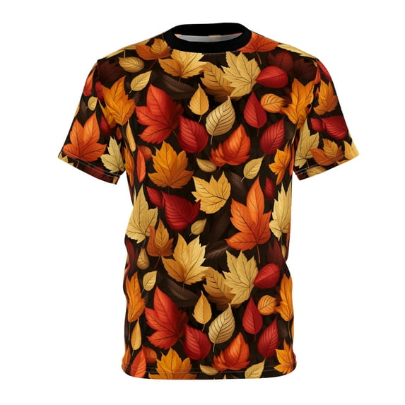 Fall Tree Leaves  AOP T-Shirt Short Sleeve Allover Fall Colors