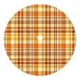 thumbnail image 1 of Fall Tree Skirt,Plaid Pattern Circular Christmas Tree Base Decorative Cover for Home Seasonal Decor Livingroom Holiday Styling, 1 of 8
