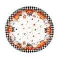 thumbnail image 1 of Fall Tree Skirt,Pumpkin Pattern Circular Christmas Tree Base Decorative Cover for Home Seasonal Decor Livingroom Holiday Styling, 1 of 6