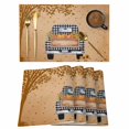 thumbnail image 1 of Fall Truck Placemats Set of 8, Thanksgiving Tree Maple Leaf Pumpkins Orange Placemats for Dining Table, Place Mats for Kitchen Tabletop, Waterproof Wipeable Dining Table Mats Set, 1 of 9