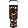 thumbnail image 1 of Fall Tumbler with Lid and Straw 30oz,Football Maple Leaves Vacuum Autumn Insulated Leak Proof Tumbler,Farmhouse Gift Cute Women Kids Teen Girls,Fall Accessories Stainless Steel Coffee Cup, 1 of 6