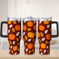 thumbnail image 1 of Fall Tumbler with Handle 40oz Insulated Stainless Tumbler, Autumn Travel Home Office Coffee Cup Water Bottle, Thanksgiving, 1 of 7