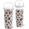 thumbnail image 1 of Fall Tumbler with Handle and Straw Retro Football Tumbler Insulated Stainless Steel Cup Vintage Coffee Travel Mug Fall Gifts Decor-30 oz(1PCS), 1 of 6