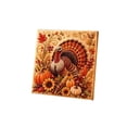 thumbnail image 1 of Fall Turkey Pearl Art DIY Kit, 3D Pearl Mosaic Craft for Adults, Pumpkin Sunflower Wall Decor, Farmhouse Thanksgiving Handmade Gift, 1 of 6
