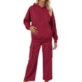 thumbnail image 1 of Fall Two Piece Sets for Women - Long Sleeve Hoodie With Sweatpants Matching Sweat Sets for Women Womens Outfit Sets, 1 of 4