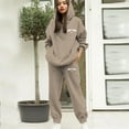 thumbnail image 1 of Fall Two Piece Sets for Women - Long Sleeve Hoodie With Sweatpants Set Womens Matching Sets Lounge Sets for Women, 1 of 3