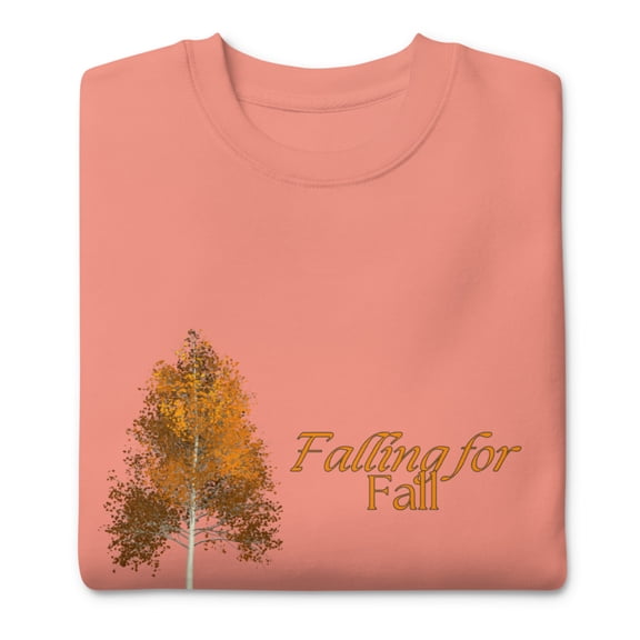 Fall Unisex Premium Sweatshirt (Dusty Rose, XL)
