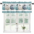 thumbnail image 1 of Fall Valance for Windows Autumn Pumpkin Curtains Valances Harvest Thanksgiving Rod Pocket Valance Window Treatments Maple Leaves Short Curtains for Kitchen Living Room Bedroom Window 1 Panel 54x18, 1 of 6