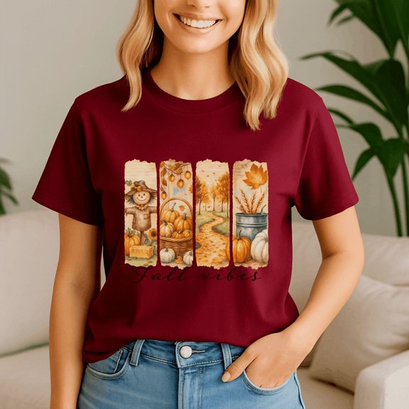 Fall Vibes Autumn Fall Country Life, Thanksgiving Shirt,Turkey Tee, Holiday Gift, Happy Thanksgiving Tshirt, Turkey Day, Family Gobble ,Pumpkin Season