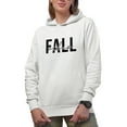 thumbnail image 1 of Fall Vibes, Autumn Season Feeling Themed Merch Gift, White Hooded Sweatshirt or Hoodie, Small, 1 of 5