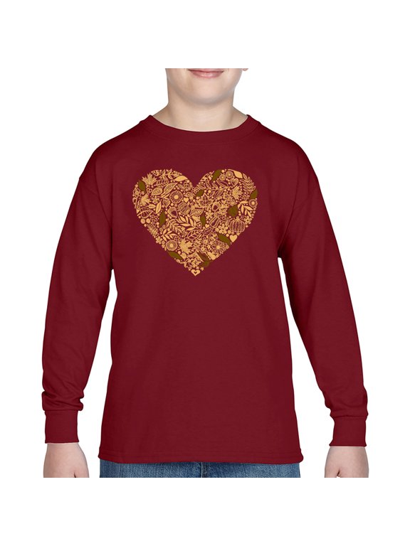 Fall Vibes - Boy's Word Art Long Sleeve T-Shirt