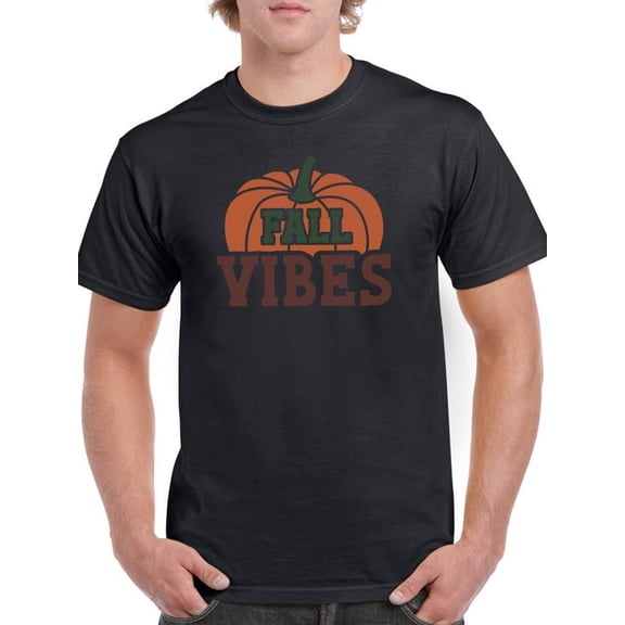 Fall Vibes Pumpkin Patch T-Shirt Men -Image by Shutterstock, Male Small