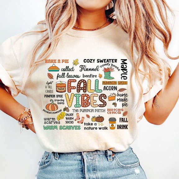 Fall Vibes Shirt, Retro Fall Shirt, Fall Shirt Shirt, Autumn Design Shirt